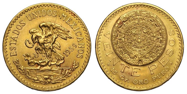 Mexico, Republic, 20 Pesos 1959, ... 