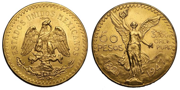 Mexico, Republic, 50 Pesos 1947, ... 