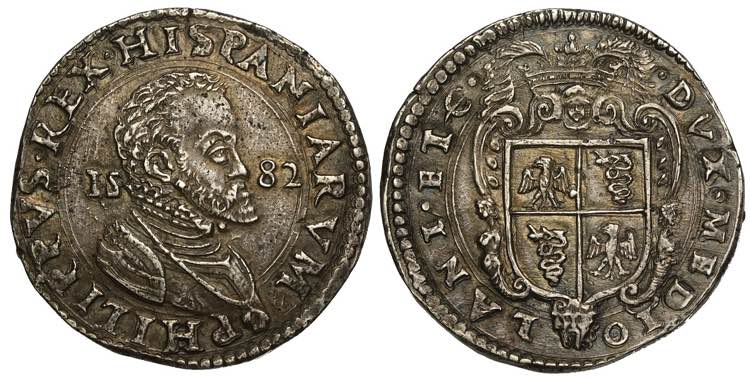 Milano, Filippo II, Scudo 1582, ... 