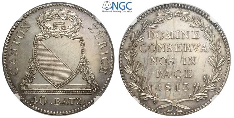 Switzerland, Zurich, 40 Batzen ... 