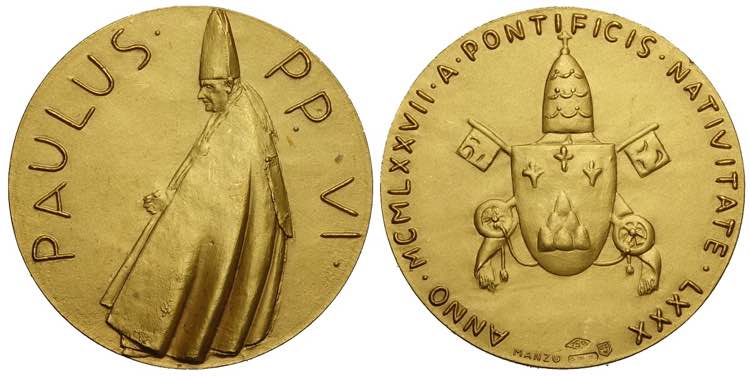 Paolo VI, Medaglia straordinaria ... 