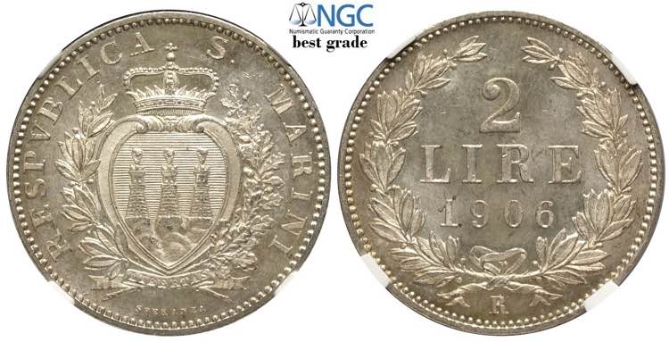 San Marino, Vecchia Monetazione, 2 ... 