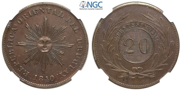 Uruguay, Republic, 20 Centesimos ... 