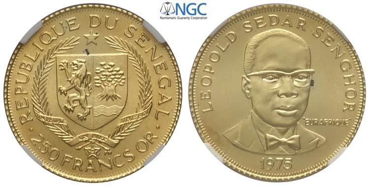 Senegal, Republic, 250 Francs 1975 ... 