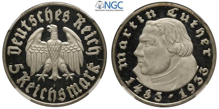 Germany, Third Reich, 5 Reichsmark ... 