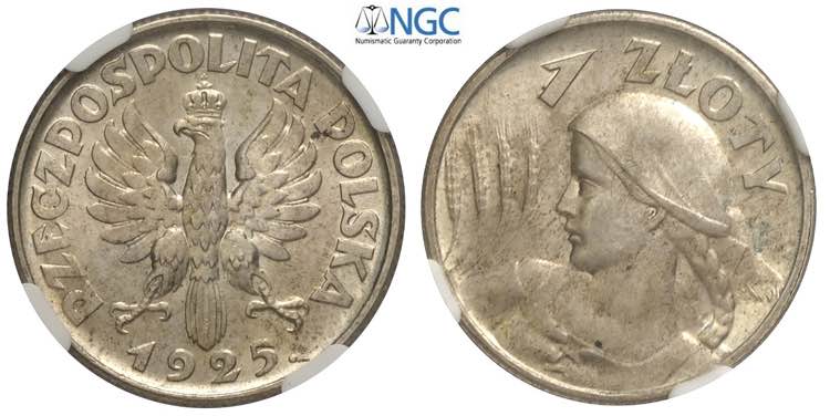 Poland, Republic, Zloty 1925, Ag ... 