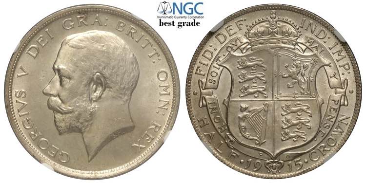 Great Britain, George V, 1/2 Crown ... 