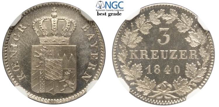 Germany Bavaria, Ludwig I, 3 ... 