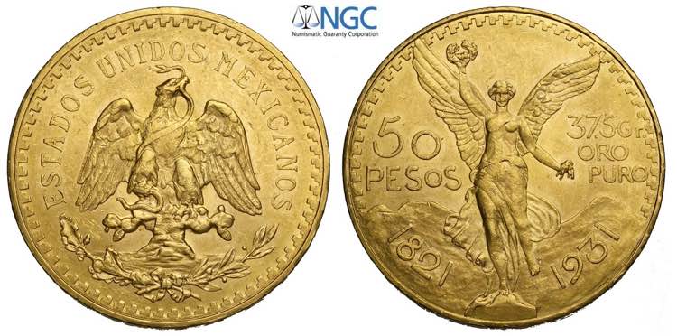 Mexico, United States, 50 Pesos ... 