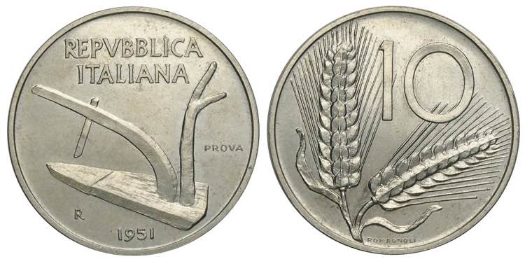 Repubblica Italiana, Monetazione ... 