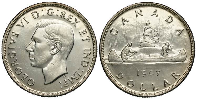 Canada, George VI, Dollar 1947, ... 