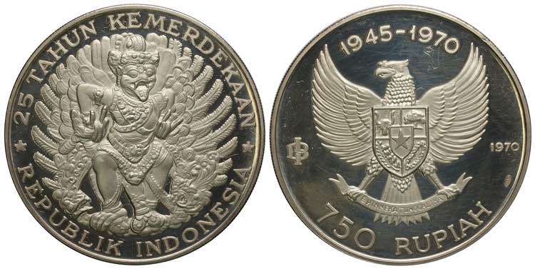 Indonesia, Republic, 750 Rupiah ... 