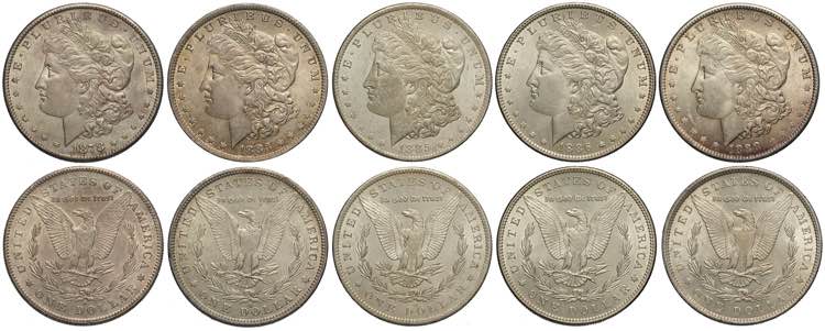 United States of America, Lot od 5 ... 