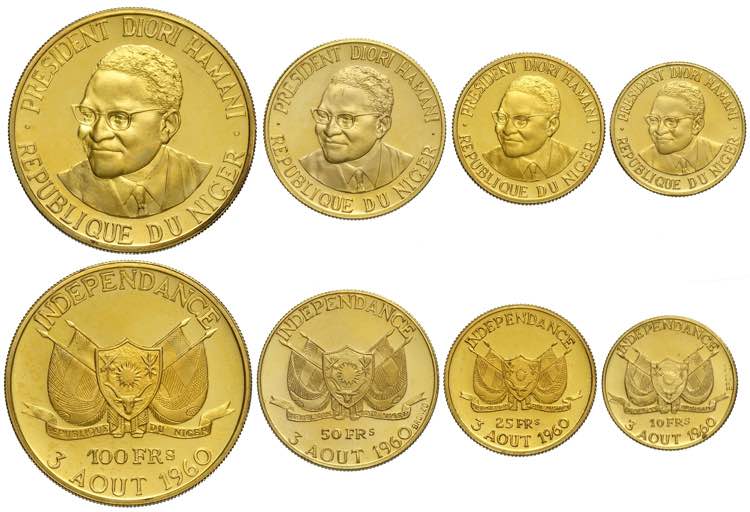 Niger, Republic, Gilt Bronze ... 