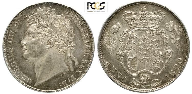 Great Britain, George IV, 1/2 ... 