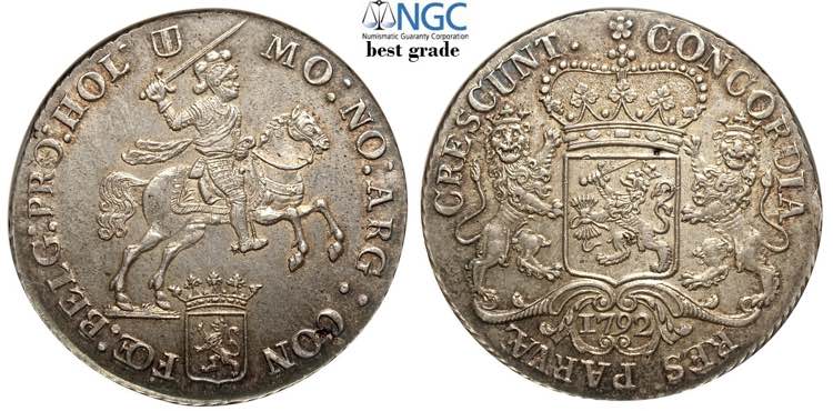 Netherlands Holland, Ducaton 1792, ... 