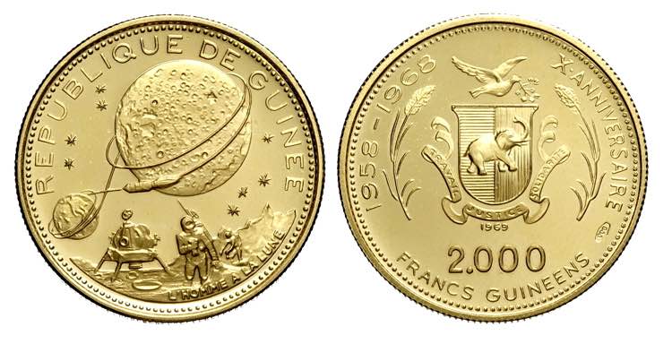 Guinea, Republic, 2000 Francs 1969 ... 