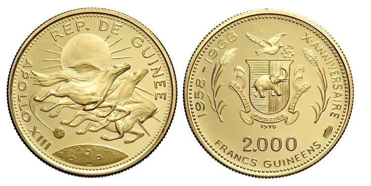 Guinea, Republic, 2000 Francs 1970 ... 