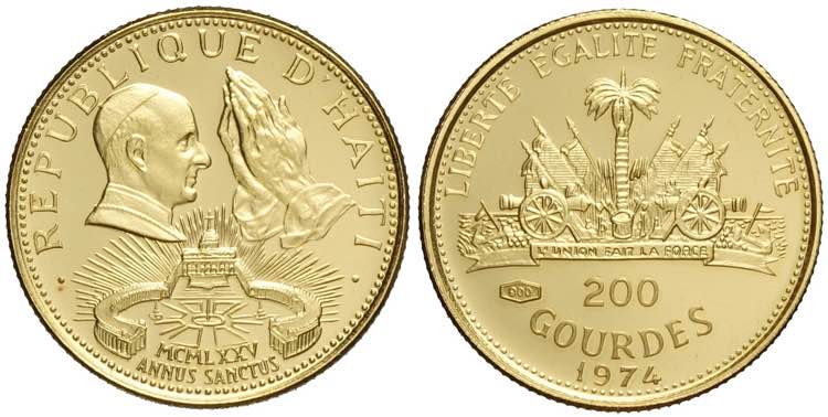 Haiti, Republic, 200 Gourdes 1974, ... 