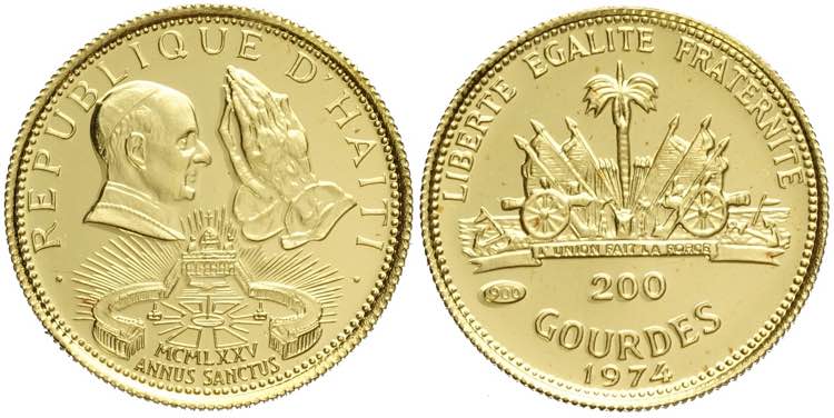 Haiti, Republic, 200 Gourdes 1974, ... 