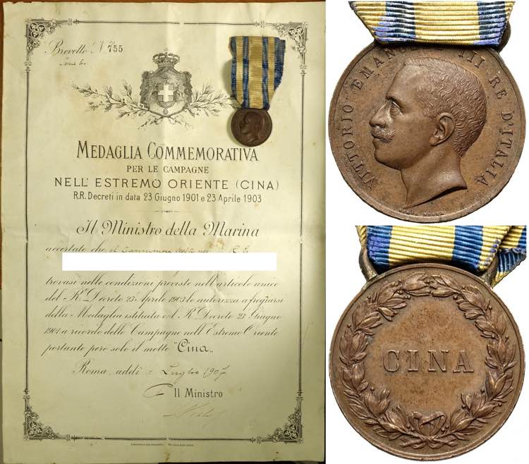 Vittorio Emanuele III, Medaglia ... 