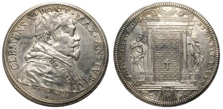 Roma, Clemente X, Piastra 1675 ... 