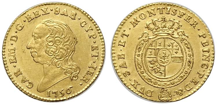 Savoia, Carlo Emanuele III, Mezza ... 