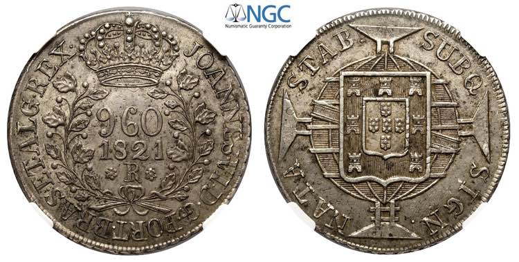 Brazil, Joao VI, 960 Reis 1821-R ... 