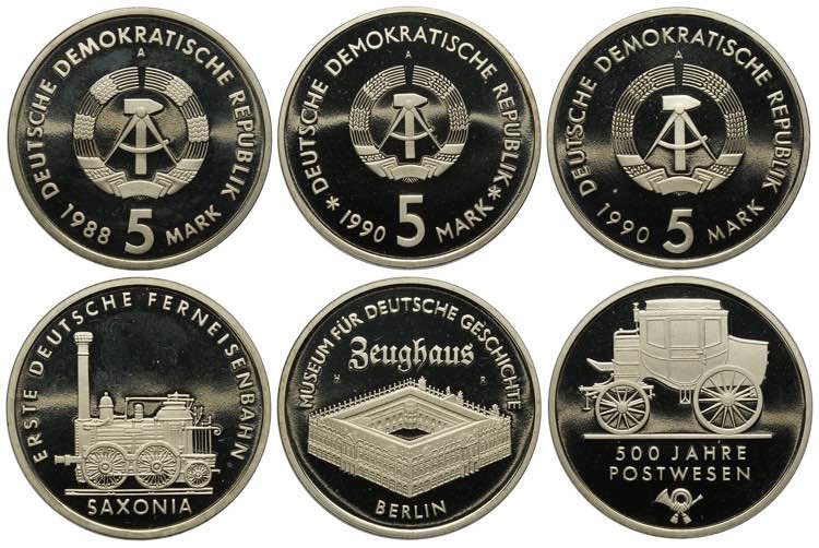 Germany DDR, 5 Proof Mark: 1988 ... 