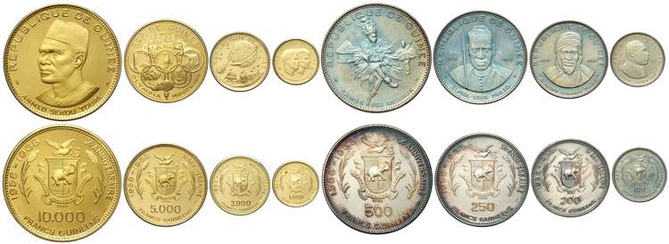 Guinea, Republic, Gold and Silver ... 