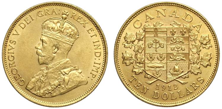 Canada, George V, 10 Dollars 1912, ... 