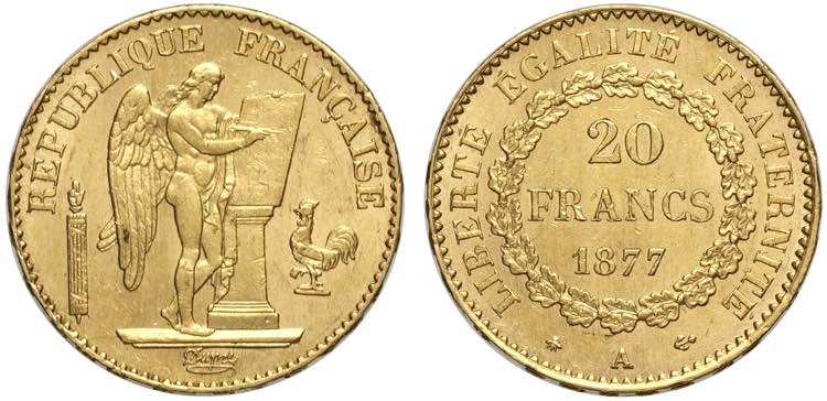 France, Modern Republic, 20 Francs ... 