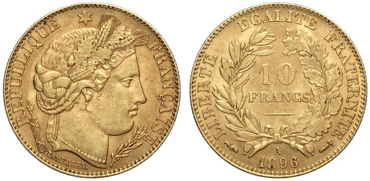 France, Modern Republic, 10 Francs ... 