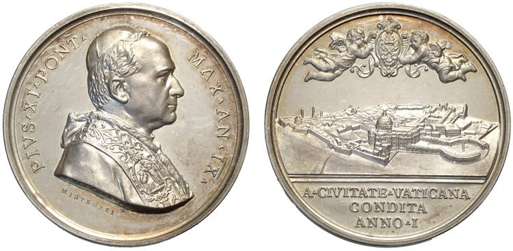 Roma, Pio XI (1929-1938), medaglia ... 