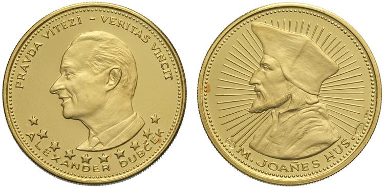 Czechoslovakia, Republic, Gold 5 ... 