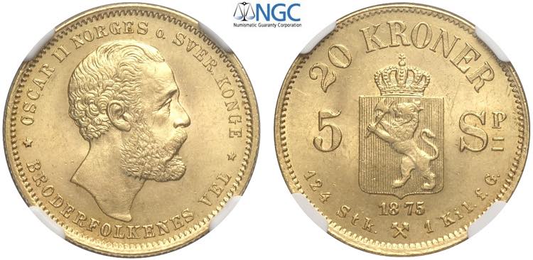 Norway, Oscar II (1872-1907), 20 ... 