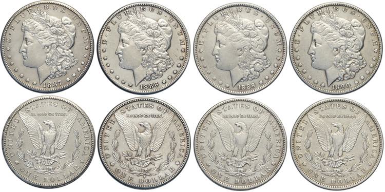 United States of America, Lot 4 x ... 
