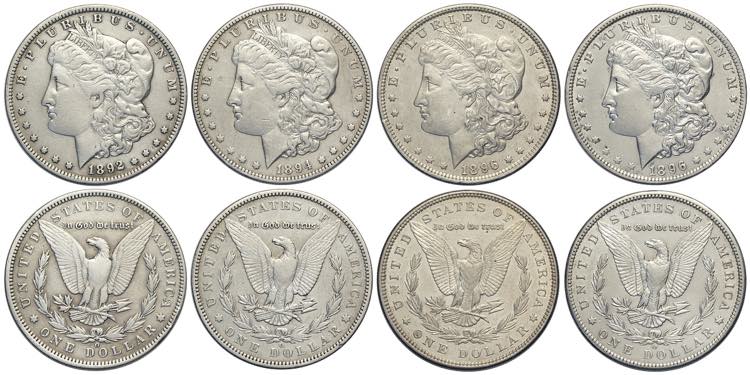 United States of America, Lot 4 x ... 