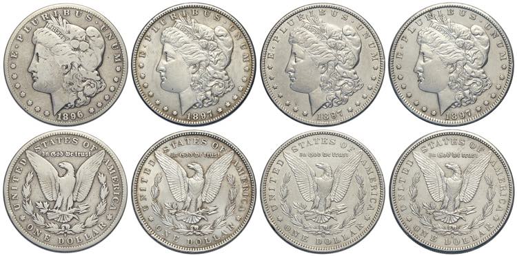 United States of America, Lot 4 x ... 