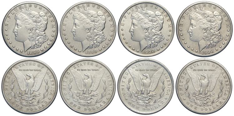 United States of America, Lot 4 x ... 