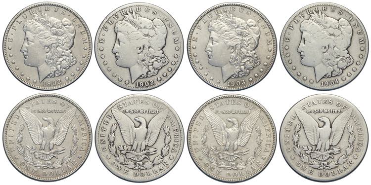 United States of America, Lot 4 x ... 