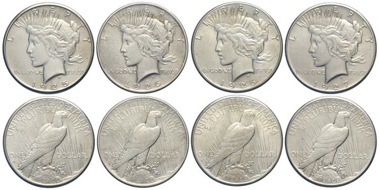 United States of America, Lot 4 x ... 