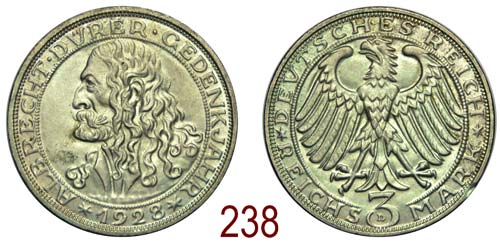  Germany - Weimar - 3 Reichsmark ... 