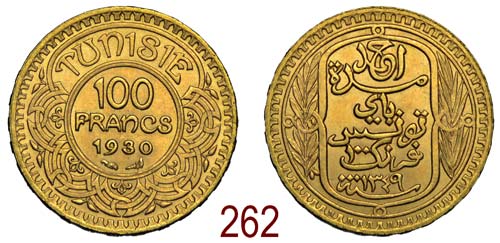 Tunisia - Ahmad Pasha Bey - 100 ... 