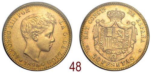 Spain - Alfonso XIII - 20 Pesetas ... 