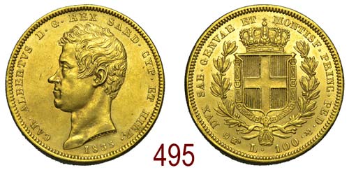  Savoia - Carlo Alberto - 100 Lire ... 