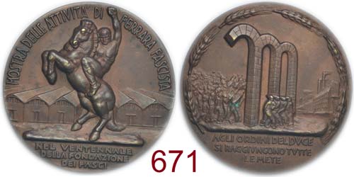 Ferrara - medaglia a ricordo della ... 