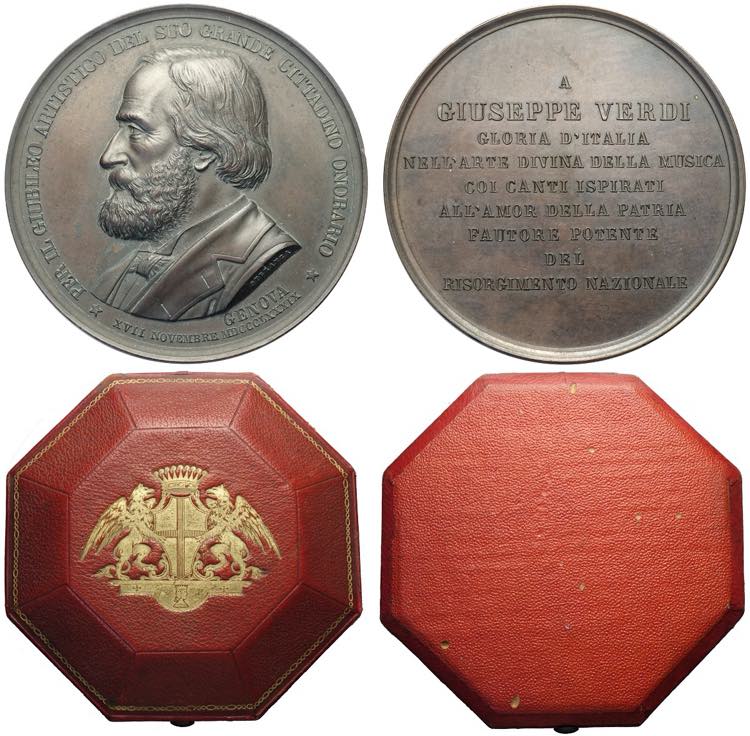 Genova, Medaglia 1889 per il ... 