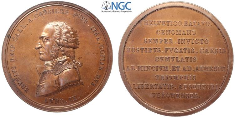 Napoleoniche, Medaglia 1801 Verona ... 