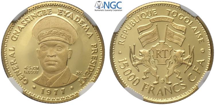 Togo, Republic, 15000 Francs 1977, ... 